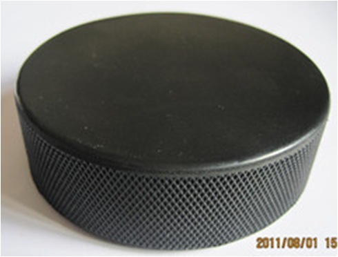 Black Ice Rubber Hockey Puck