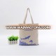 Hot selling fashion canvas bag, wholesale custom portable shopping bag