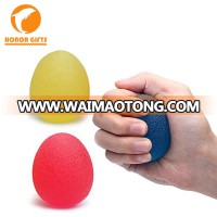 Therapy Hand Exercise TPR Oval Squeeze Massage Grip Ball