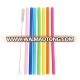 Wholesale BPA Free Kids Safely Long Skinny Silicone Reusable Drinking Straws