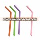 FDA Approved Silicone Straws Reusable Silicone Drinking Straws With Brush